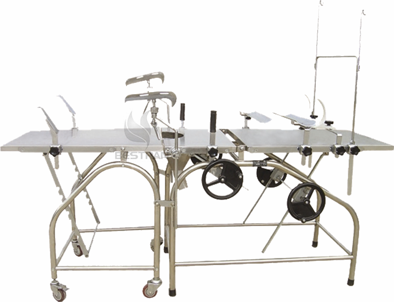 Manual gynecology bed