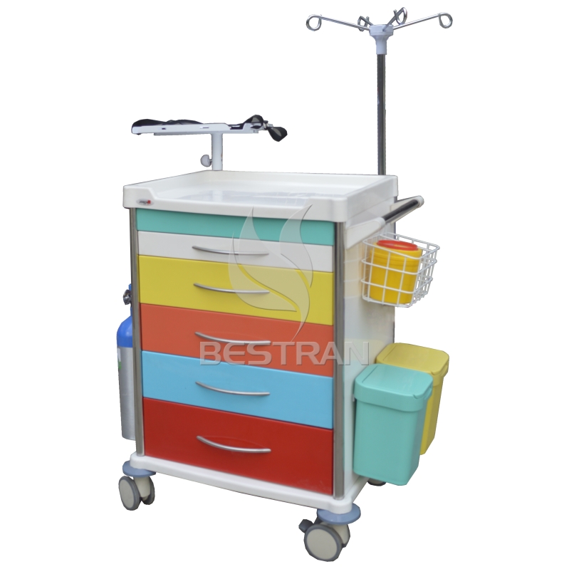 Hospital medical Emergency Trolley 