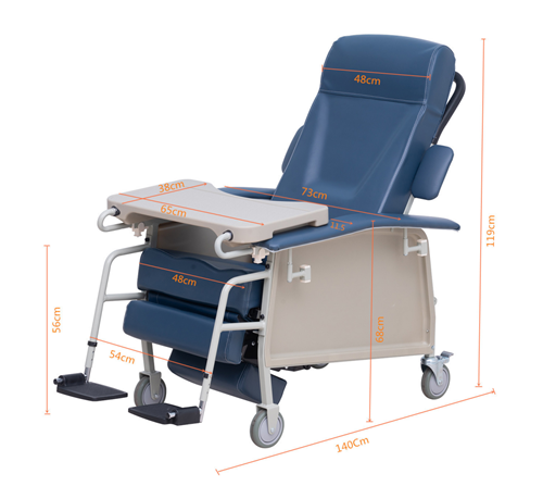 Luxurios Plegable Acompañar a la silla Cama Silla reclinable para ancianos