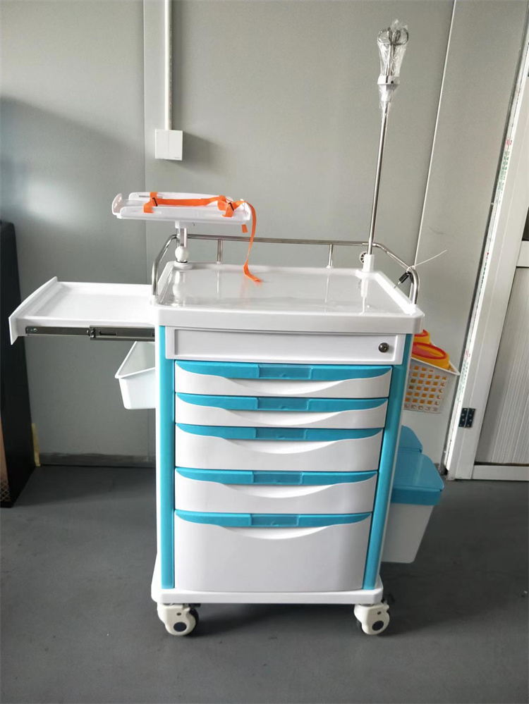 Hospital medical Emergency Trolley 