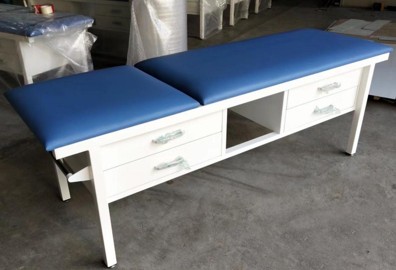 Exam table with drawers
