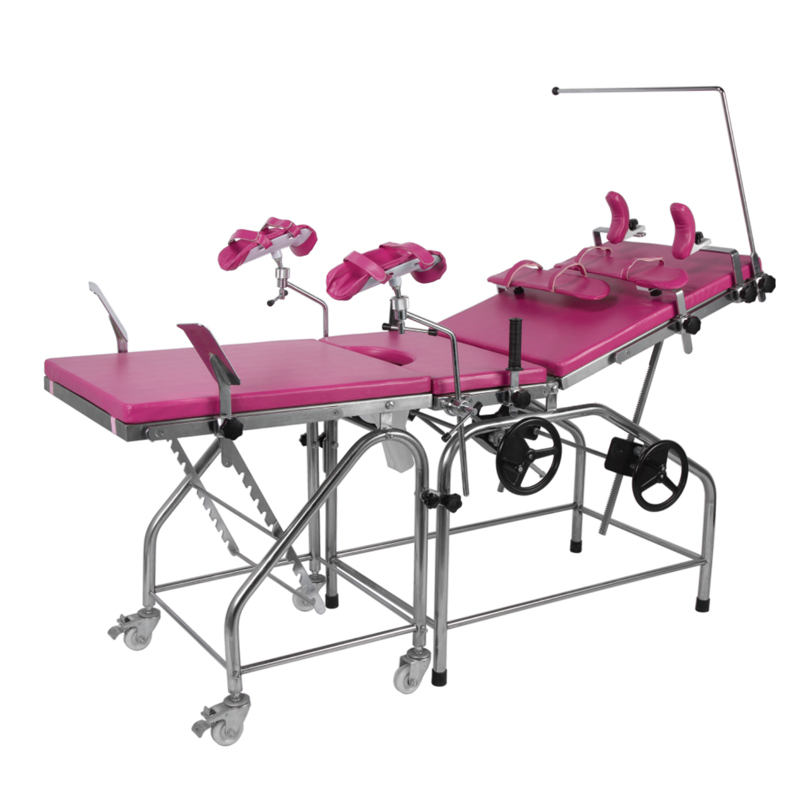 Manual gynecology bed