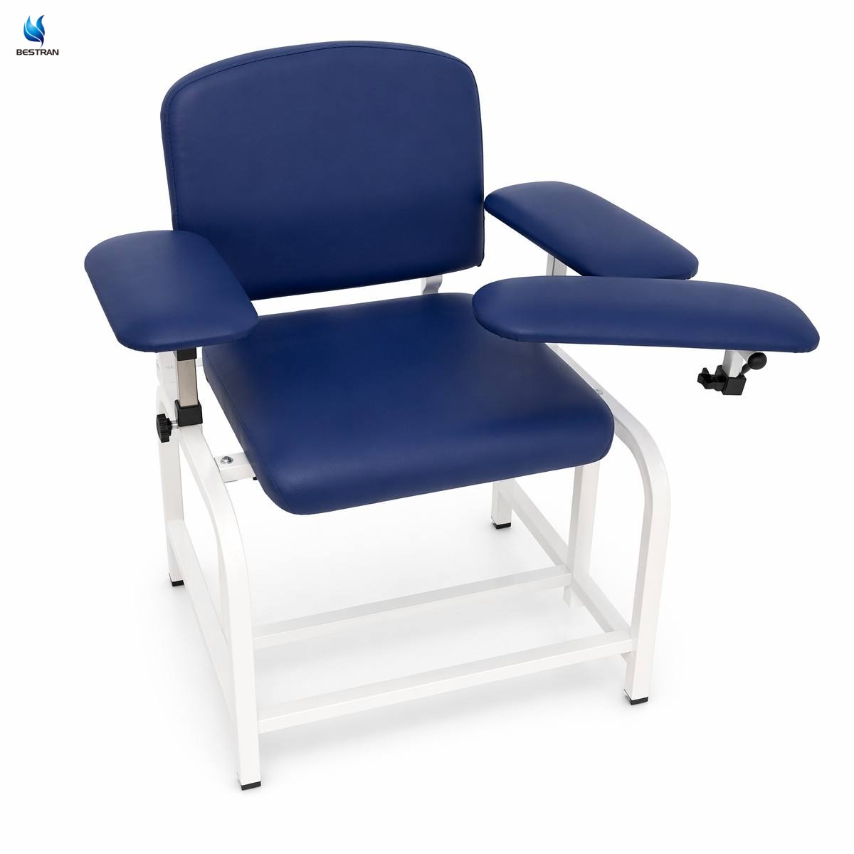 Silla de extracción de sangre para hospital con soporte para brazos ajustable
