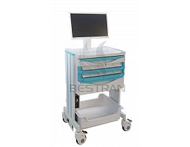 Doctor workstation computer trolley