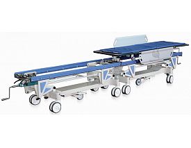 Connecting stretcher trolley