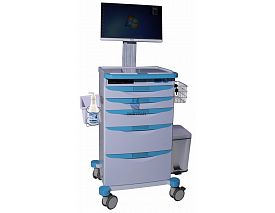 Luxurious Wireless Nursing Computer Trolley