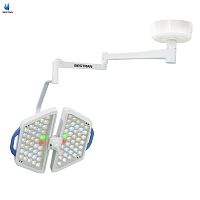 Lámpara quirúrgica LED de techo tipo domo individual con pantalla táctil, enfoque electrónico y compensación de color RGB.