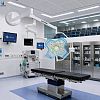 Lámpara quirúrgica LED de pared con enfoque electrónico y 160.000 lux.